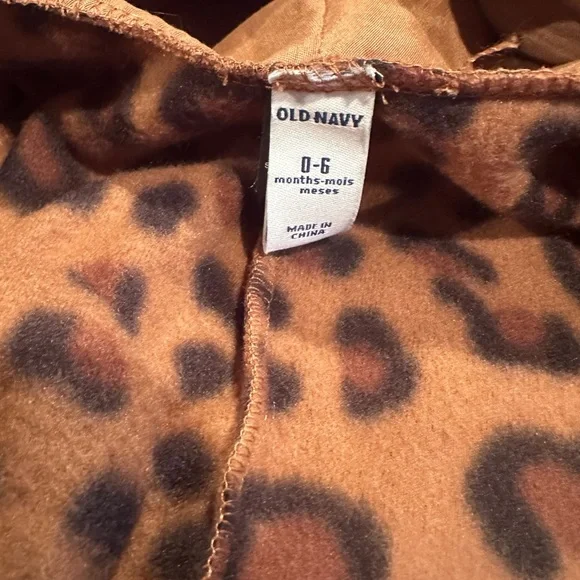 NWT 2013 Old Navy Leopard Print Baby Halloween Costume Size 0-6 Months - Picture 7 of 11